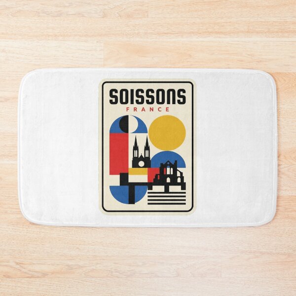 Item preview, Retro Soissons Bauhaus Geometric Skyline designed and sold by k3rstman1.