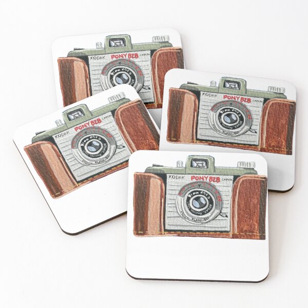 Item preview, Vintage Kodak Pony 828 Camera, hand painted designed and sold by KateIvesArt.