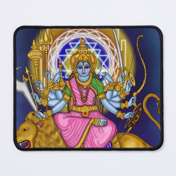 Item preview, Goddess Durga Digital Drawing | Hindu Goddess Spiritual Artwork designed and sold by Harshit_Digital_Arts.