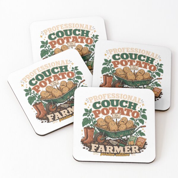 Item preview, Professional Couch Potato Farmer Funny Garden Pun designed and sold by JoyfullyOffbeat.