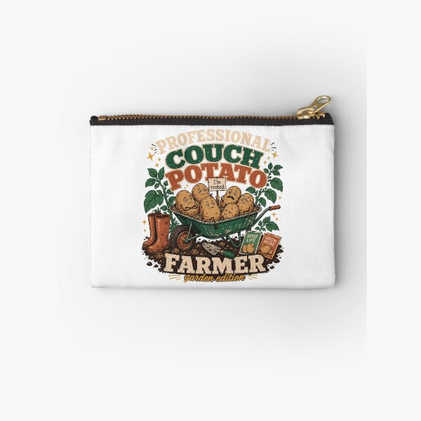 Item preview, Professional Couch Potato Farmer Funny Garden Pun designed and sold by JoyfullyOffbeat.