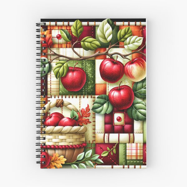 Item preview, Autumn Apples And Fruit Basket Patchwork Quilt Design designed and sold by DEC02.