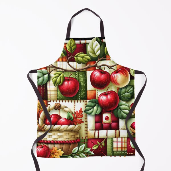 Item preview, Autumn Apples And Fruit Basket Patchwork Quilt Design designed and sold by DEC02.