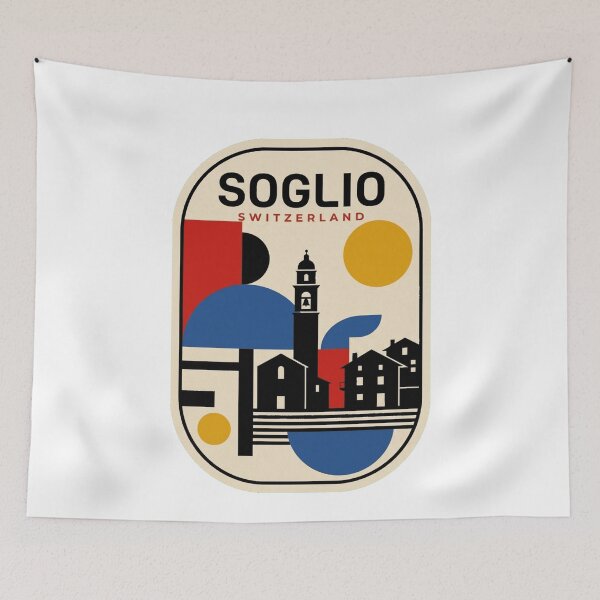 Item preview, Retro Soglio Bauhaus Geometric Skyline designed and sold by k3rstman1.