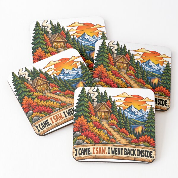 Item preview, I Came I Saw I Went Back Inside Cabin Nature Funny designed and sold by BakersTees.