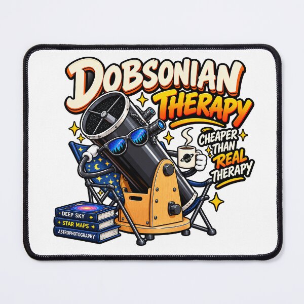 Item preview, Dobsonian Telescope Therapy - Cheaper Than Real Therapy - Funny Astronomy designed and sold by Benyacine.