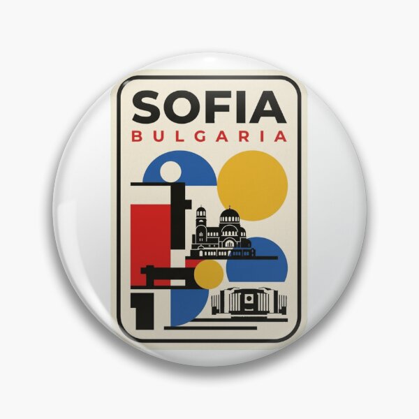 Artikelvorschau, Retro Sofia Bauhaus Geometrische Skyline entworfen und verkauft von k3rstman1.