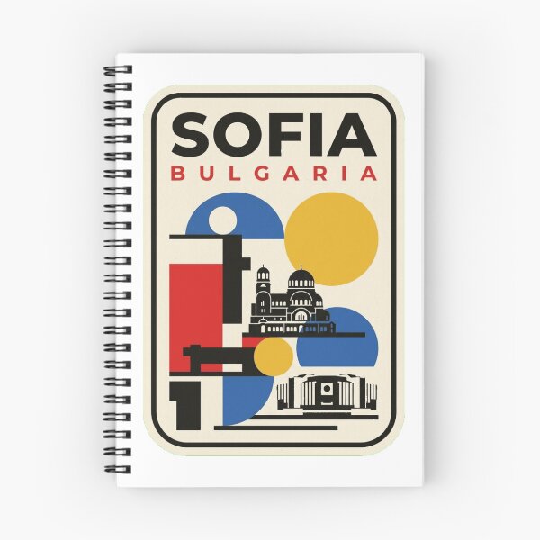 Item preview, Retro Sofia Bauhaus Geometric Skyline designed and sold by k3rstman1.