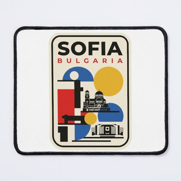 Item preview, Retro Sofia Bauhaus Geometric Skyline designed and sold by k3rstman1.