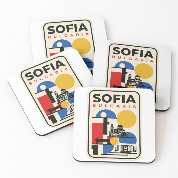 Item preview, Retro Sofia Bauhaus Geometric Skyline designed and sold by k3rstman1.