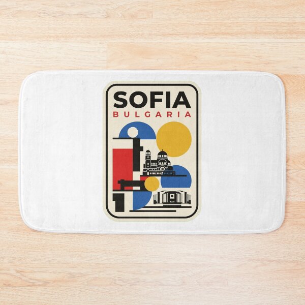 Item preview, Retro Sofia Bauhaus Geometric Skyline designed and sold by k3rstman1.