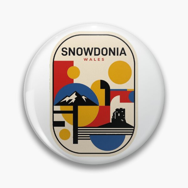 Item preview, Retro Snowdonia Bauhaus Geometric Skyline designed and sold by k3rstman1.