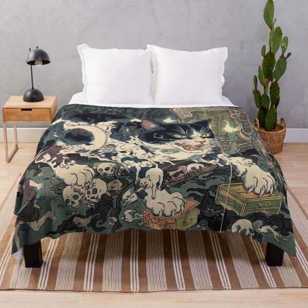 Item preview, Japanese Monster Cat Ukiyo-e - Utagawa Kuniyoshi Bakeneko Art designed and sold by manbou-japan.