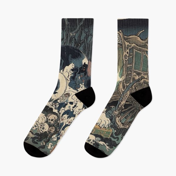 Item preview, Japanese Monster Cat Ukiyo-e - Utagawa Kuniyoshi Bakeneko Art designed and sold by manbou-japan.