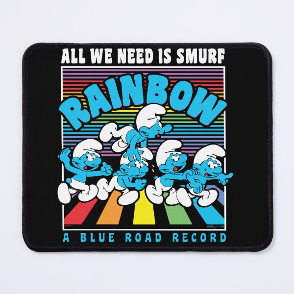 Item preview, The Smurfs All We Need Is Smurf Rainbow A Blue Road Poster Essential designed and sold by circliqueart.