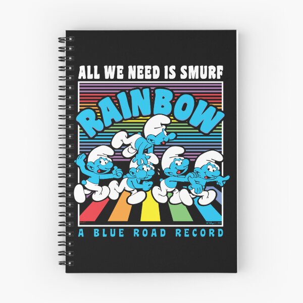 Item preview, The Smurfs All We Need Is Smurf Rainbow A Blue Road Poster Essential designed and sold by circliqueart.