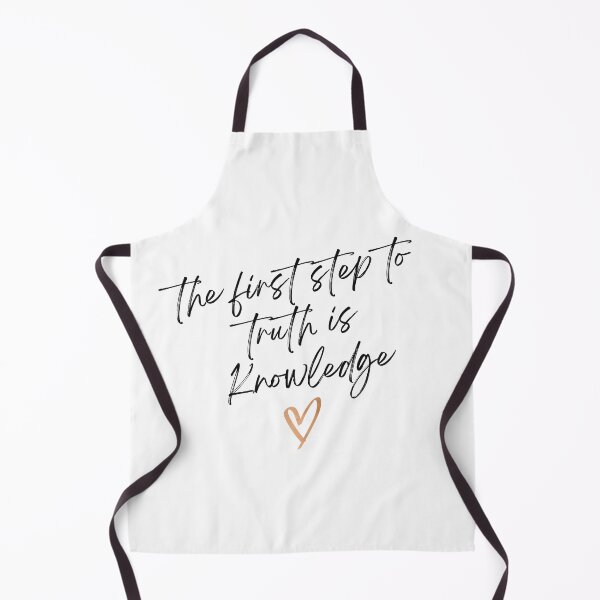 Item preview, The First Step to Truth is Knowledge Inspirational Handwritten Quote with Heart designed and sold by HYPNK.