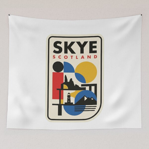 Item preview, Retro Skye Bauhaus Geometric Skyline designed and sold by k3rstman1.