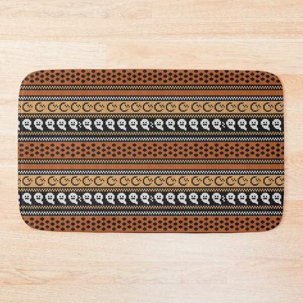 Item preview, Cute Ghosts Halloween Folk Stripe Seamless Pattern designed and sold by RomaRook.