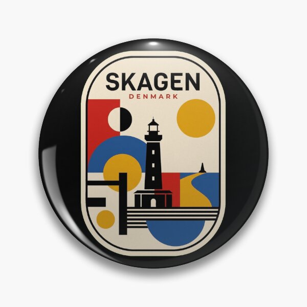 Item preview, Retro Skagen Bauhaus Geometric Skyline designed and sold by k3rstman1.