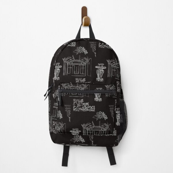 Item preview, Architectural Line Drawings and Flourishes - black background designed and sold by The Flying Bunny Studio.
