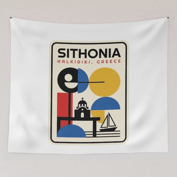 Item preview, Retro Sithonia Bauhaus Geometric Skyline designed and sold by k3rstman1.