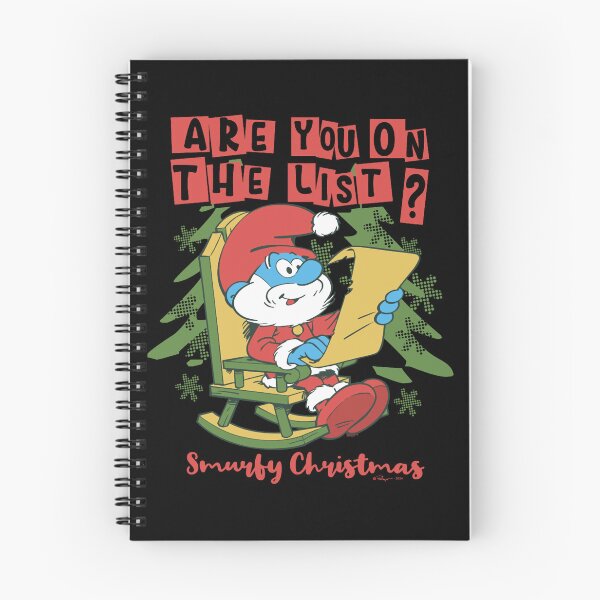 Item preview, The Smurfs Are you On The List Smurfy Christmas  Chest Logo Essential designed and sold by circliqueart.