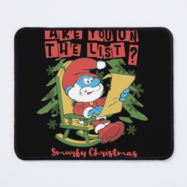 Item preview, The Smurfs Are you On The List Smurfy Christmas Chest Logo Essential designed and sold by circliqueart.