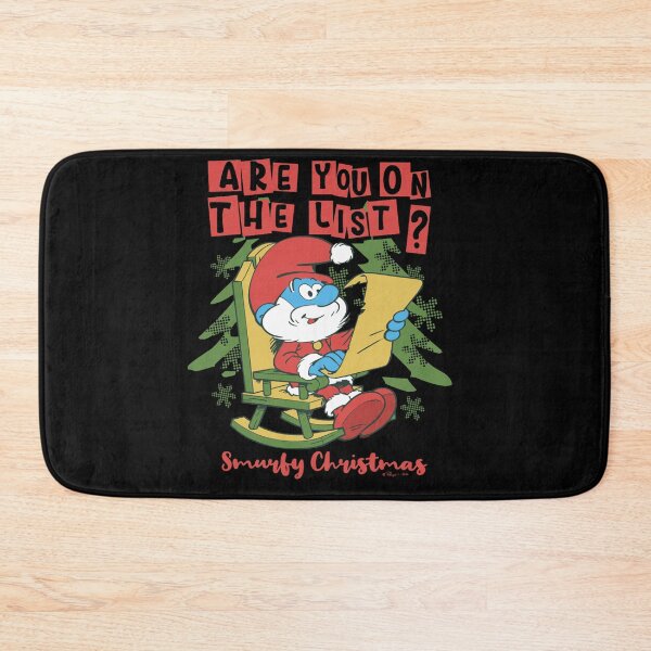 Item preview, The Smurfs Are you On The List Smurfy Christmas  Chest Logo Essential designed and sold by circliqueart.