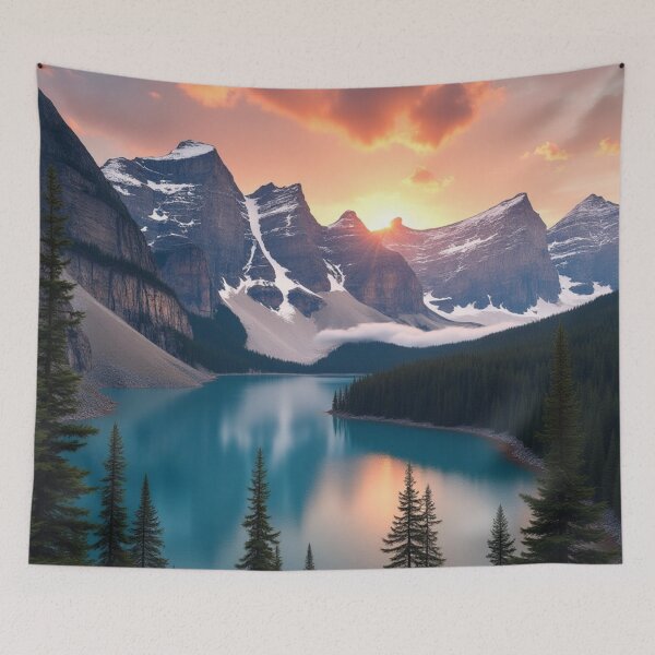 Item preview, Alpine Dawn Reflections | Mountain Lake Serenity designed and sold by nhk999.