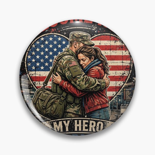 Item preview, Welcome Home My Hero Is Back Military Deployment Reunion Shirt designed and sold by ApplegateForce.