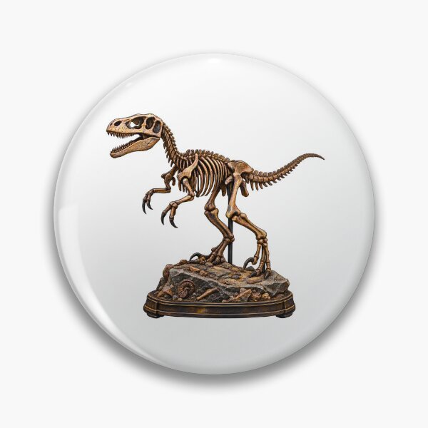 Item preview, Rare Dinosaur Fossil Skeleton – Vintage Paleontology Museum Collectible designed and sold by builtforyou.
