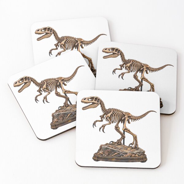 Item preview, Rare Dinosaur Fossil Skeleton – Vintage Paleontology Museum Collectible designed and sold by builtforyou.