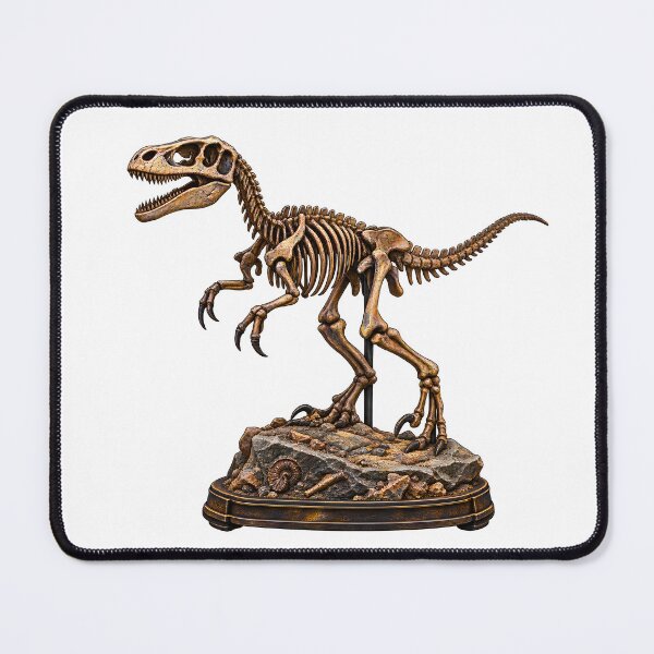 Item preview, Rare Dinosaur Fossil Skeleton – Vintage Paleontology Museum Collectible designed and sold by builtforyou.