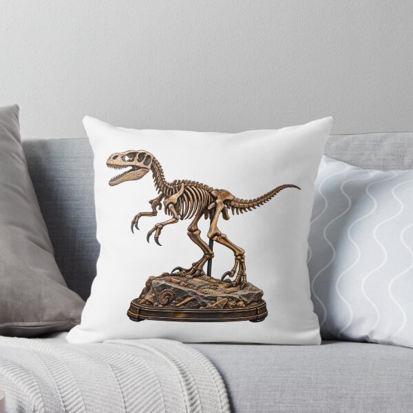 Item preview, Rare Dinosaur Fossil Skeleton – Vintage Paleontology Museum Collectible designed and sold by builtforyou.