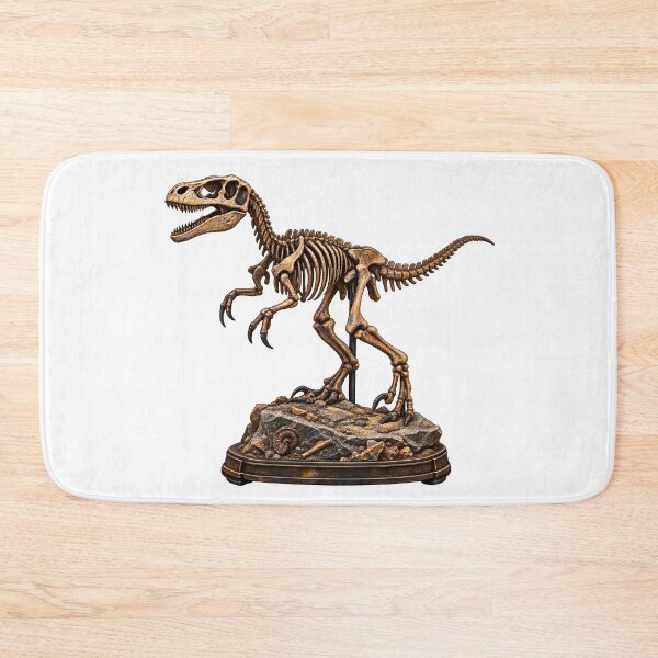 Item preview, Rare Dinosaur Fossil Skeleton – Vintage Paleontology Museum Collectible designed and sold by builtforyou.
