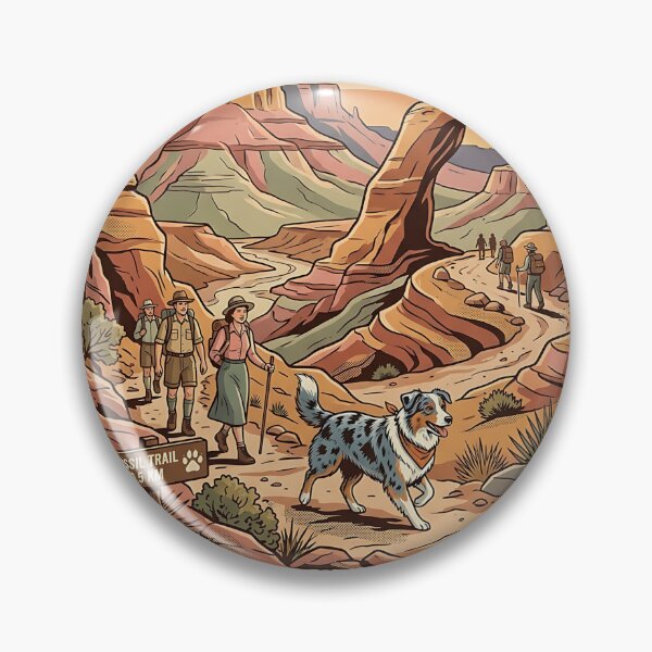 Item preview, Australian Shepherd Desert Fossil Guide designed and sold by PictoVibe.