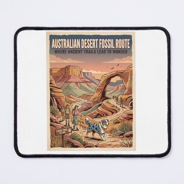 Item preview, Australian Shepherd Desert Fossil Guide designed and sold by PictoVibe.