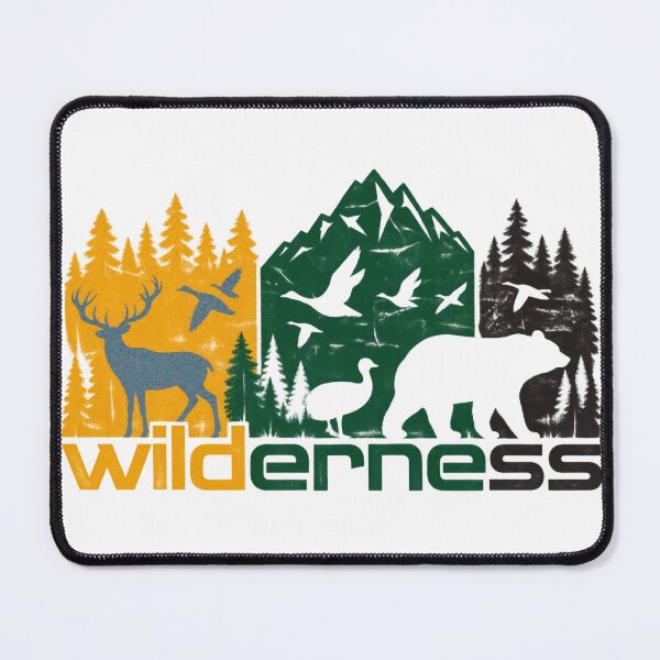 Item preview, Wilderness Retro Nature Wildlife Mountains Forest designed and sold by BakersTees.