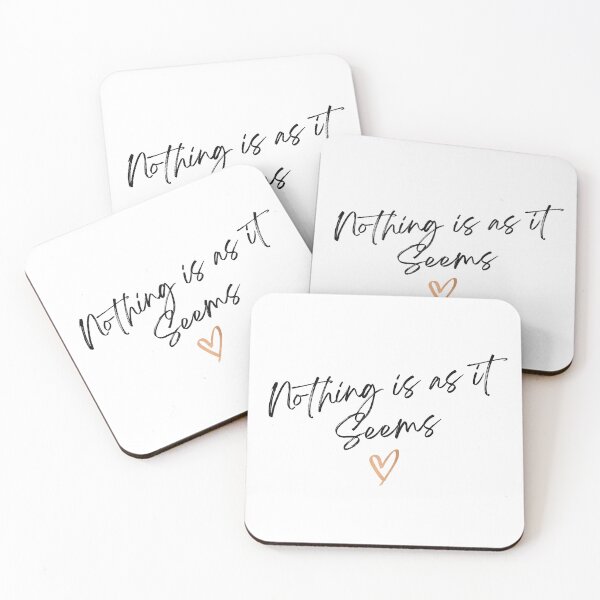 Item preview, Nothing is as it Seems Mysterious Handwritten Quote with Heart Accent designed and sold by HYPNK.
