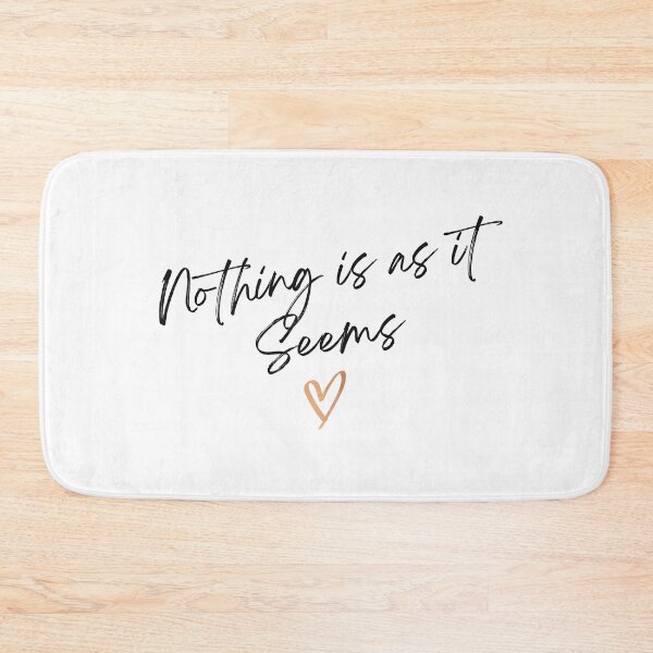 Item preview, Nothing is as it Seems Mysterious Handwritten Quote with Heart Accent designed and sold by HYPNK.