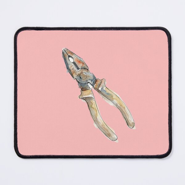 Item preview, Vintage Watercolor Pliers Mechanic Handyman Tool Art designed and sold by bvdesignart.