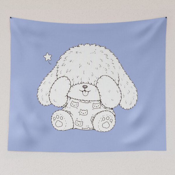 Item preview, Fluffy white puppy sweet dreams art designed and sold by wonghong.