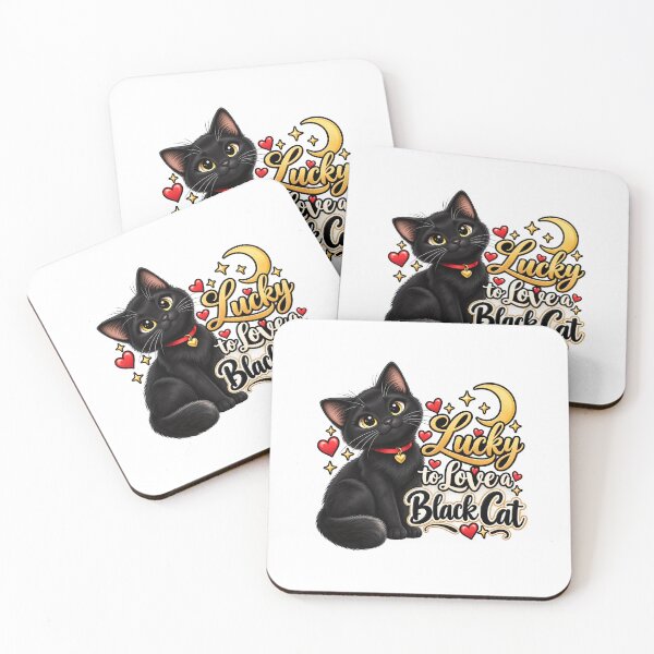 Item preview, Lucky to love a black cat designed and sold by GyspySoulStudio.