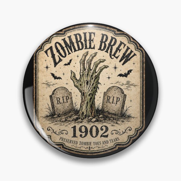 Item preview, Zombie Brew Apothecary Label designed and sold by Explicitly-Random.
