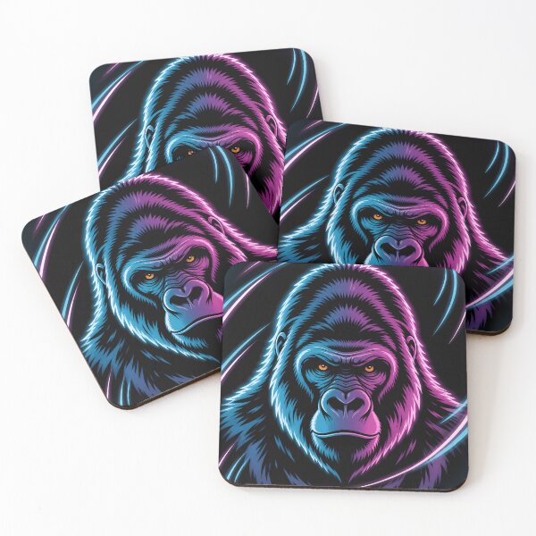 Item preview, Intense Neon Gorilla Face Design designed and sold by LuisWorks.