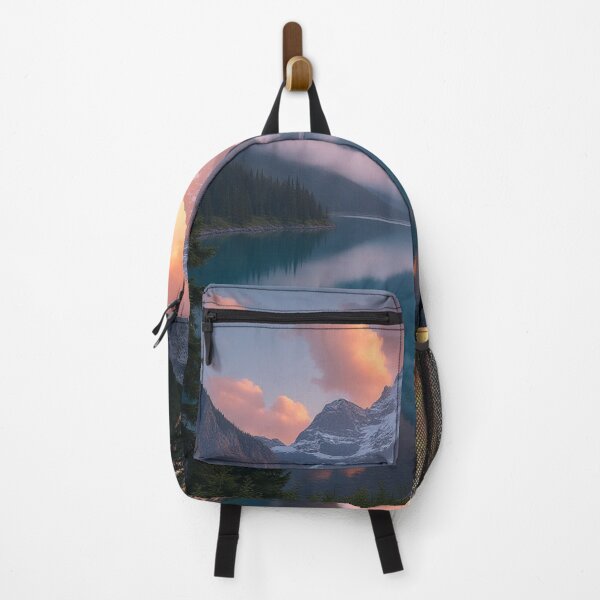 Item preview, Mirror Peaks at Sunrise | Alpine Wilderness Dreamscape designed and sold by nhk999.
