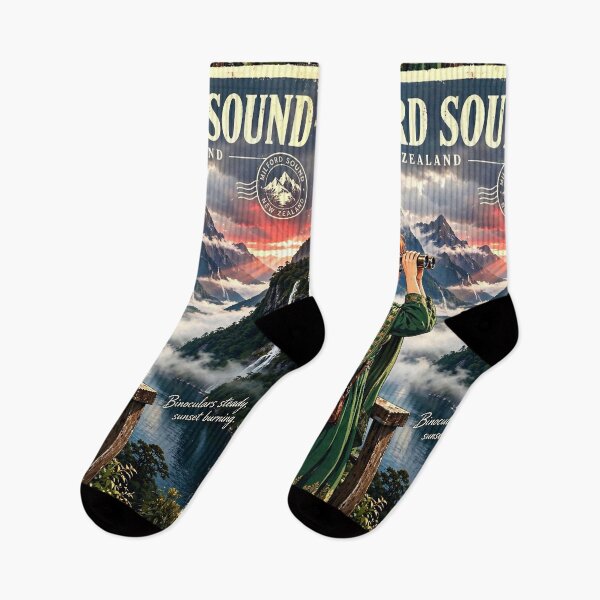 Item preview, New Zealand — Milford Sound — A Mysterious Journey Through Misty Fiords and Rainforest Cliffs designed and sold by DibujandoPorfa.