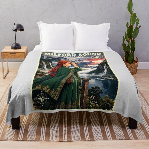 Item preview, New Zealand — Milford Sound — A Mysterious Journey Through Misty Fiords and Rainforest Cliffs designed and sold by DibujandoPorfa.