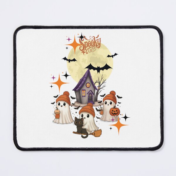Item preview, Cute Spooky Halloween Haunted House and Ghosts designed and sold by IvonneDesigns.